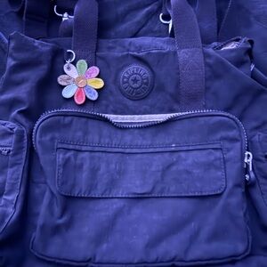 Kipling  Backpack with Multicolor Flower Charm